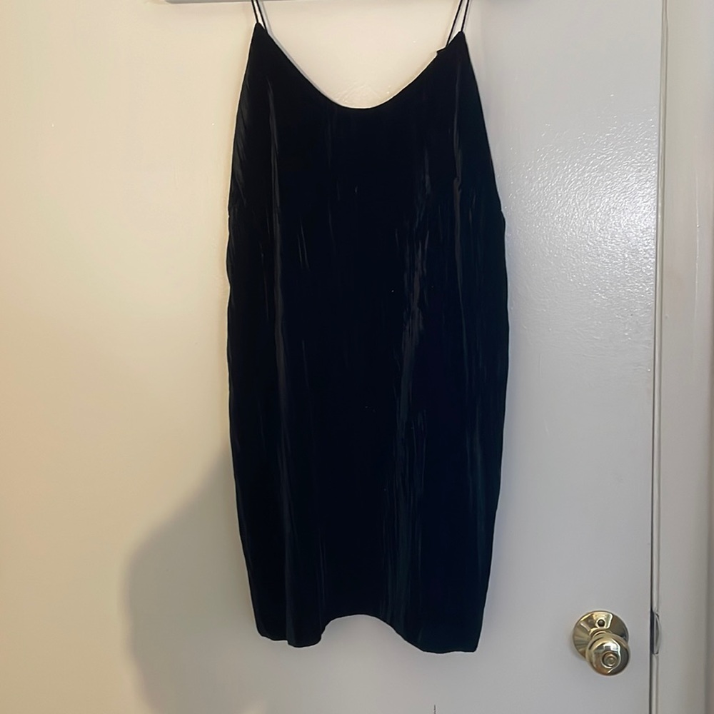 Black Velvet Cami Dress